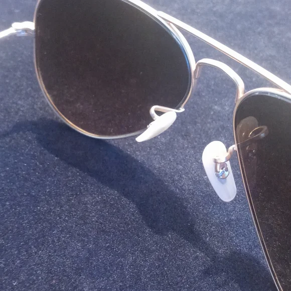 Ray-Ban Gold / Smoked Amber Brown Aviator Sunglasses - Picture 8 of 10